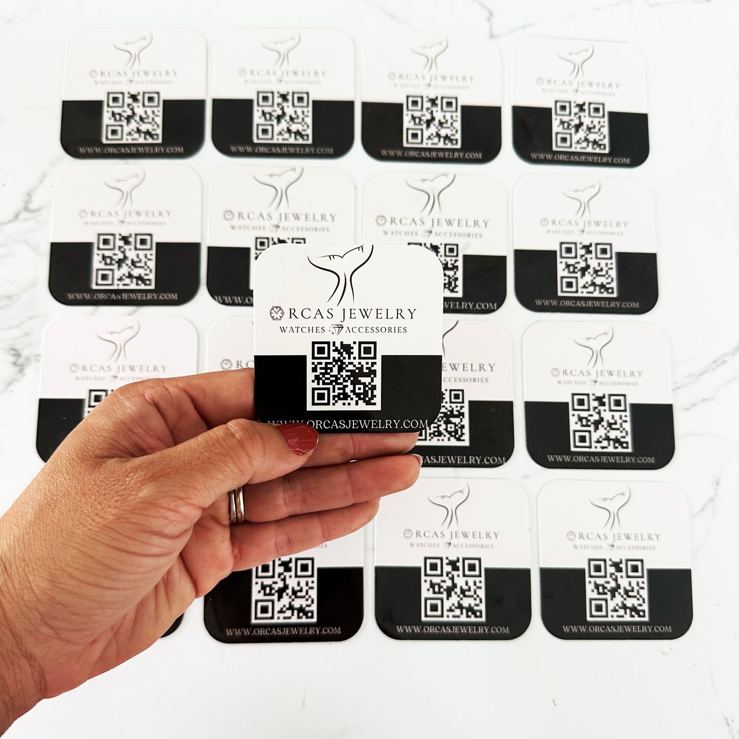 Luxury Magnetic Business Card – Waterproof 2.25" x 2.25" Premium Durable & Portable