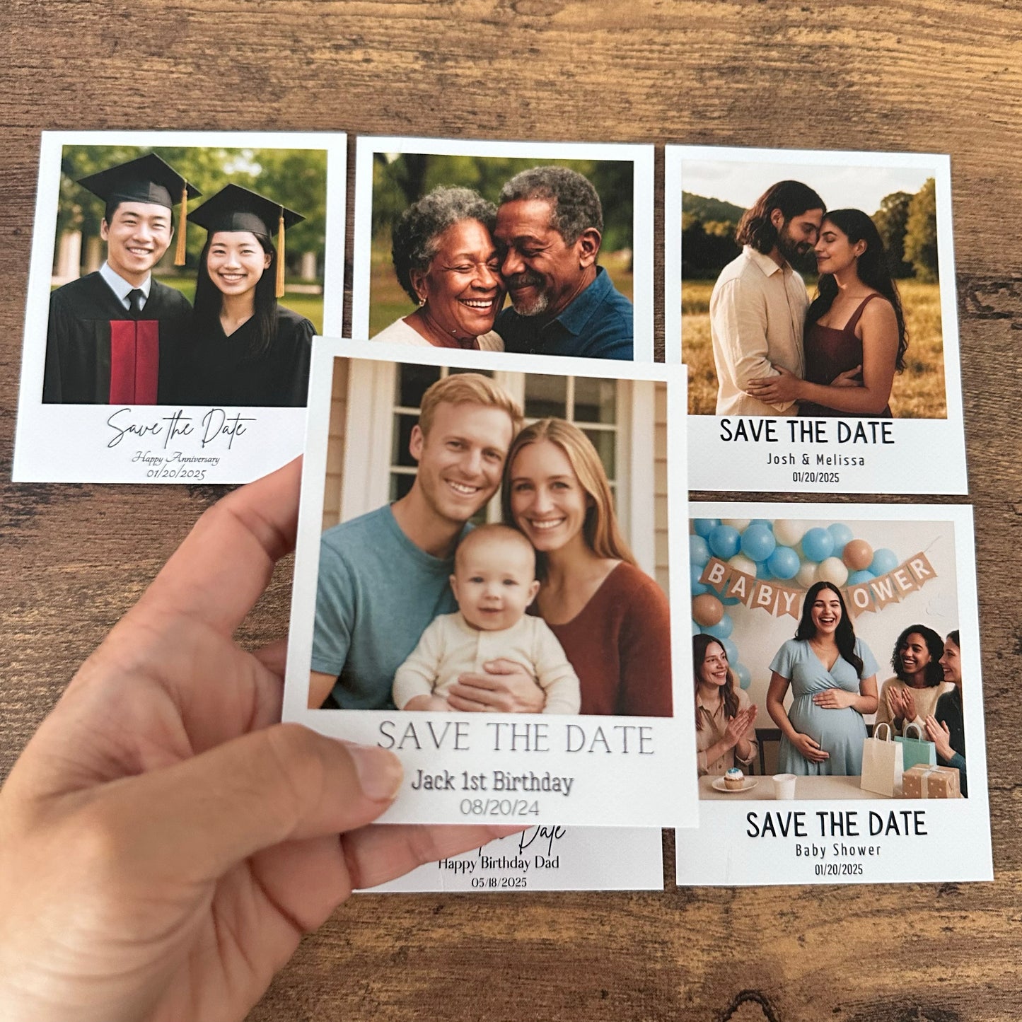 Custom Save The Date Photo Magnets – Personalized Wedding, Birthday & Event Favors