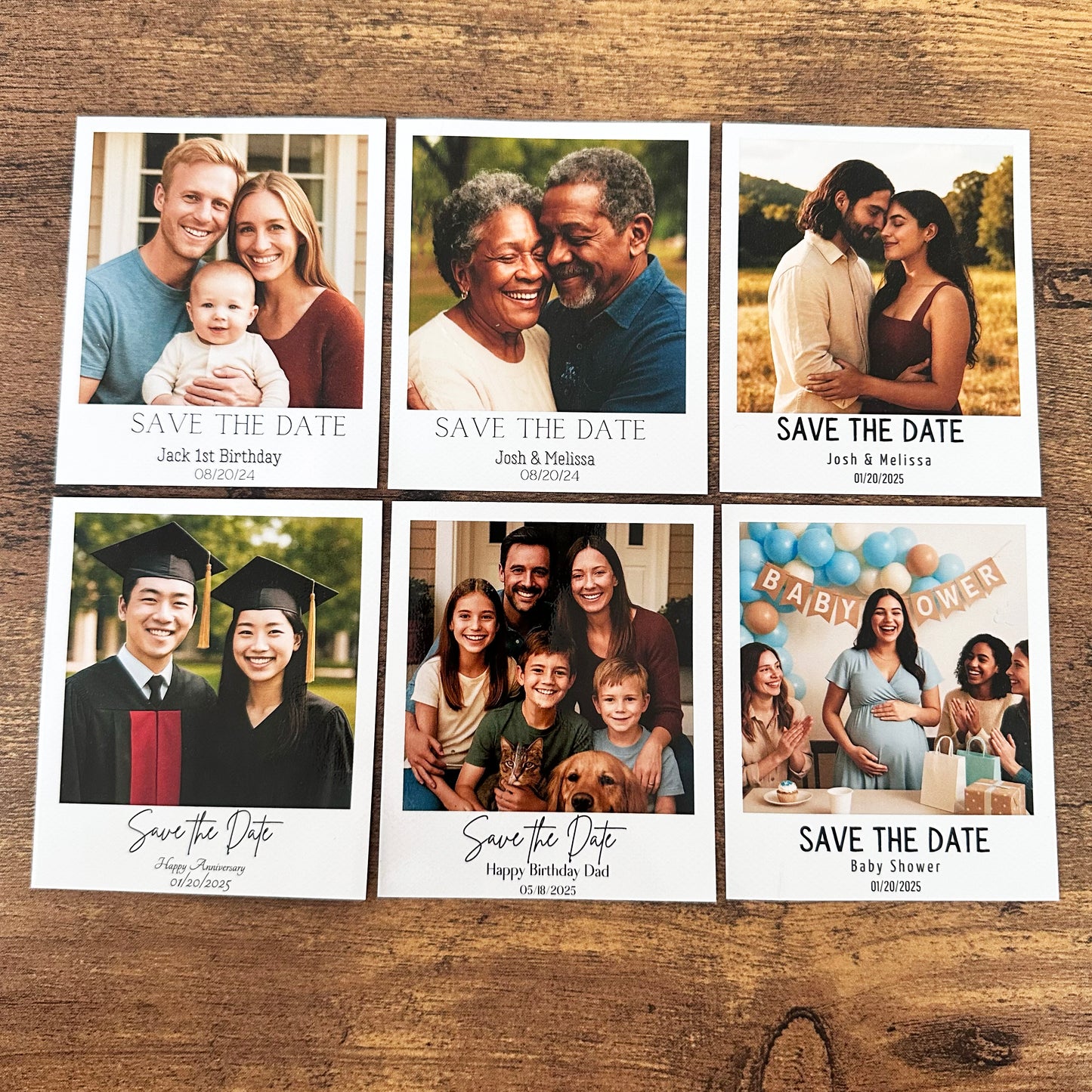 Custom Save The Date Photo Magnets – Personalized Wedding, Birthday & Event Favors