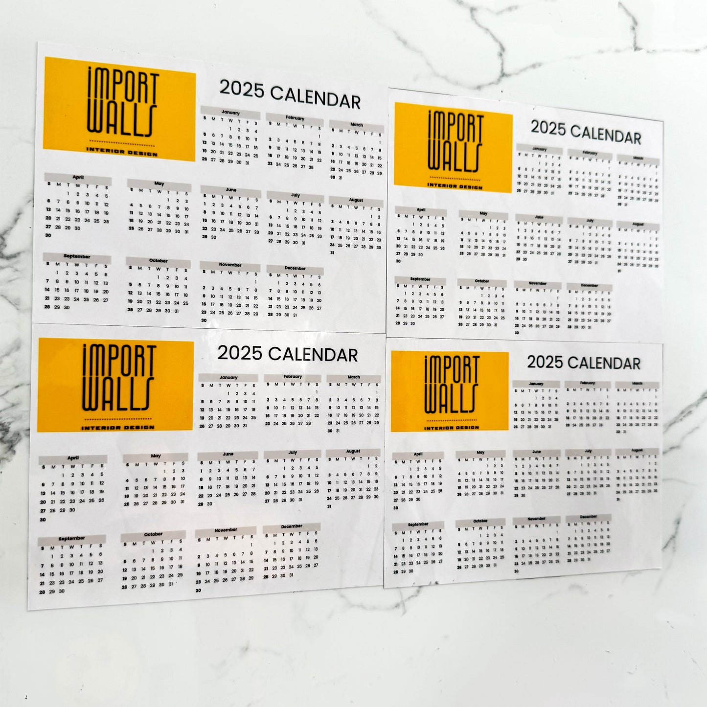 Custom Magnetic Calendar for Businesses 2025 – Promotional with Your Logo or Photo