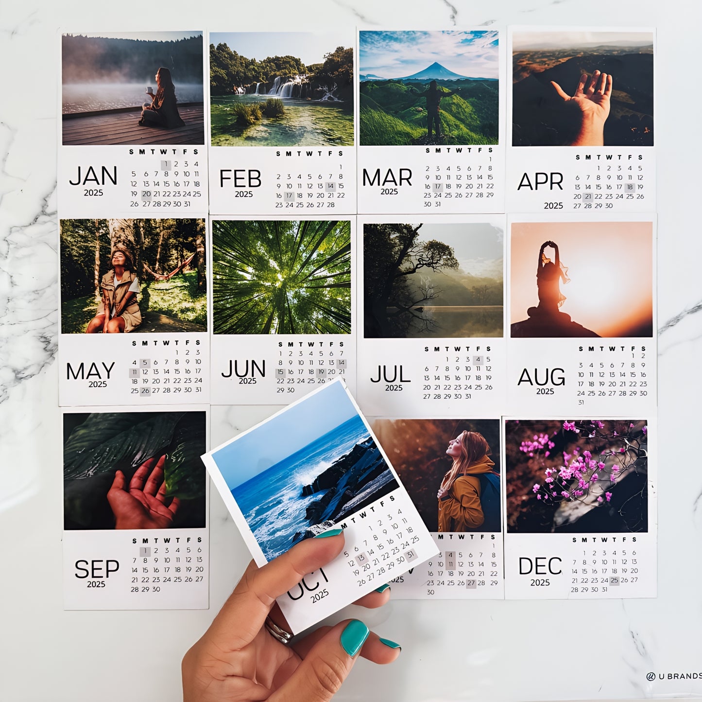2025 Custom Magnetic Photo Calendar 2.75 x 3.75 inches