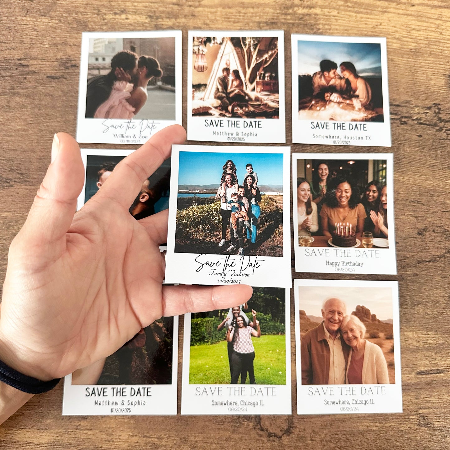 Custom Save The Date Photo Magnets – Personalized Wedding, Birthday & Event Favors