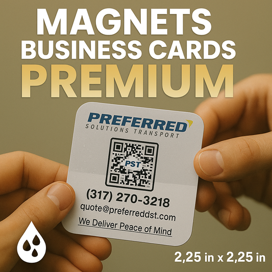 Luxury Magnetic Business Card – Waterproof 2.25" x 2.25" Premium Durable & Portable