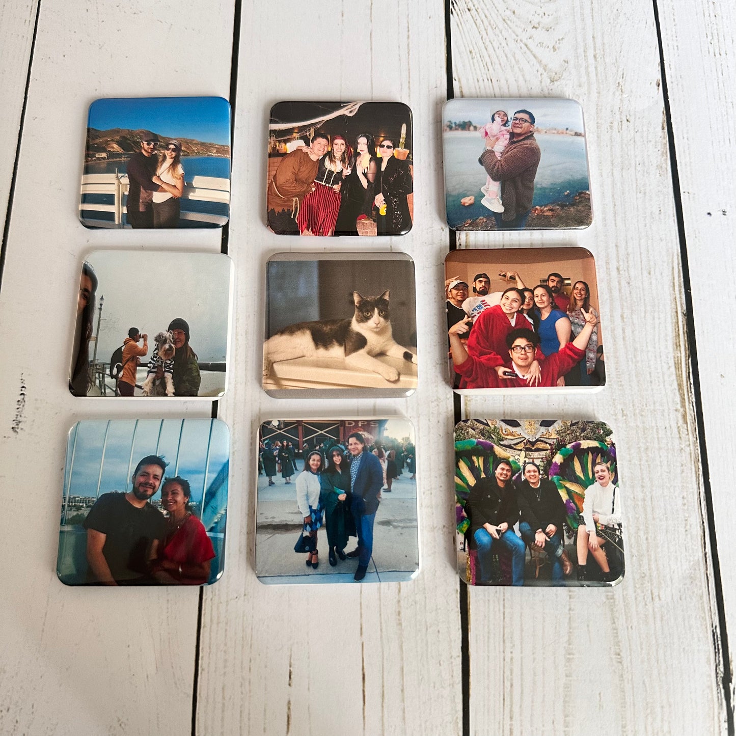 Custom Square Photo Fridge Magnet 2x2" – Handmade & Personalized Gift